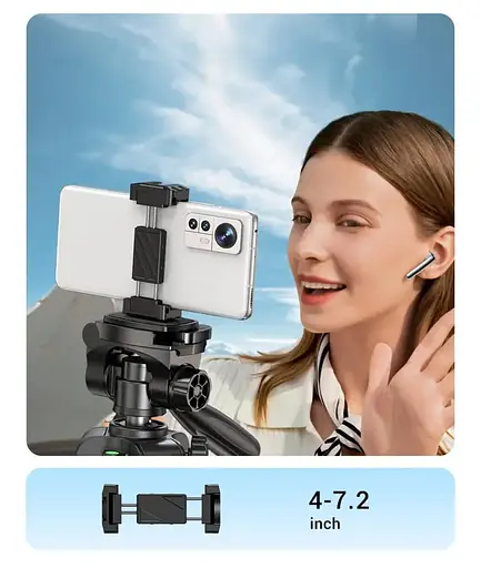 Підставка Штатив Ugreen LP661 Professional Tripod для смартфона/камери DSLR 175 см (15187) - фото 7