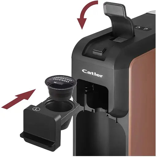 Кофеварка капсульная Catler Porto 0.8 л черно-медная - фото 9
