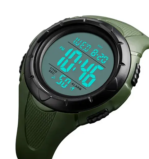 Мужские спортивные часы Skmei 1535 Dive (Зеленый) - фото 4