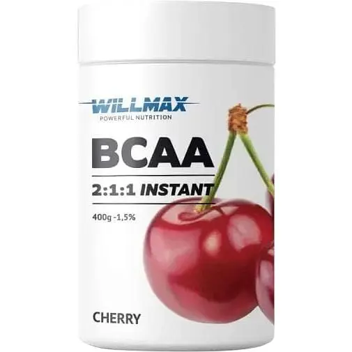Амінокислота BCAA Willmax BCAA 2:1:1, 400 грам - Вишня
