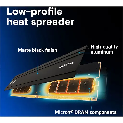 Модуль памяти DDR5 Crucial Pro 64GB 5600MHz (CP64G56C46U5) [147389] - фото 3