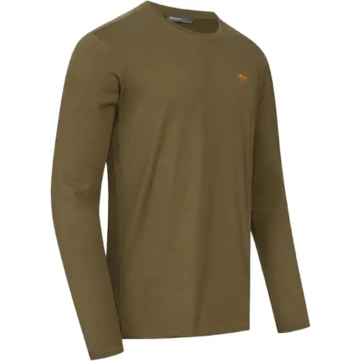 Лонгслив Blaser Active Outfits Men’s Merino Base 160 LS Shirt Dark Olive - фото 2