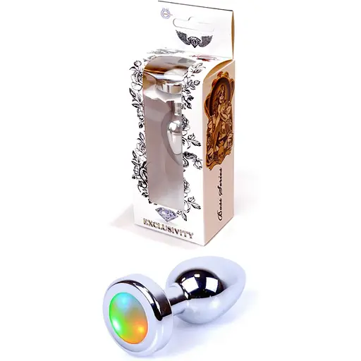 Анальна пробка Boss Of Toys Boss Series - Jewellery Plug Disco Flashlight S, BS6400007, Сріблястий