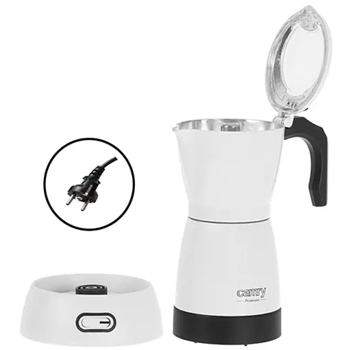 Електрична кавоварка гейзерна Camry CR 4415W Moka - фото 3