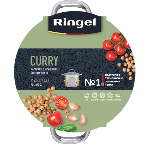 Кастрюля Ringel Curry 6.6 л 22 см (RG-2020-22) - фото 6