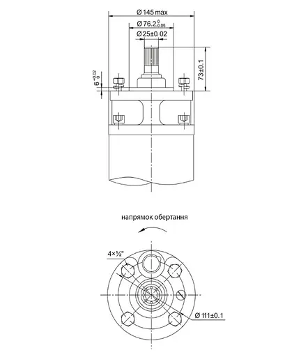 Насос відцентровий свердловинний DONGYIN 6SP60-16 380В 30кВт H 224(125)м Q 1300(1000)л/хв Ø145мм +пульт (з 3х частин) (7777733) - фото 3
