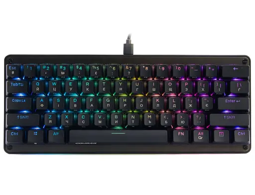 Клавиатура игровая механическая с подсветкой Cougar Puri PIX Mini RGB USB Black Eng/Укр