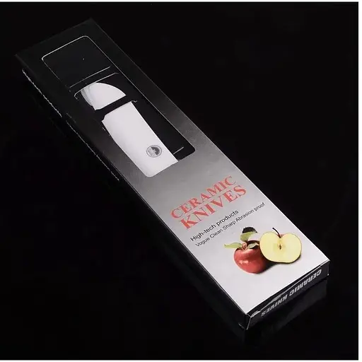 Ніж-сантоку керамічний 12.5 см Yellow (NC13KN) - фото 3