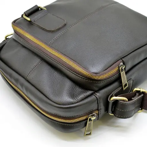 Кожаный мессенджер для мужчин TARWA 24х26х8 см sum0028350 - фото 6