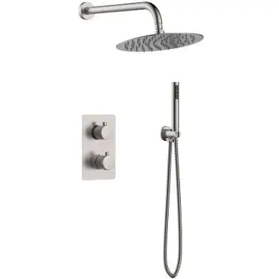 Душова система прихованного монтажу Volle Sistema R cepillado níquel 1585.090102 - фото 1