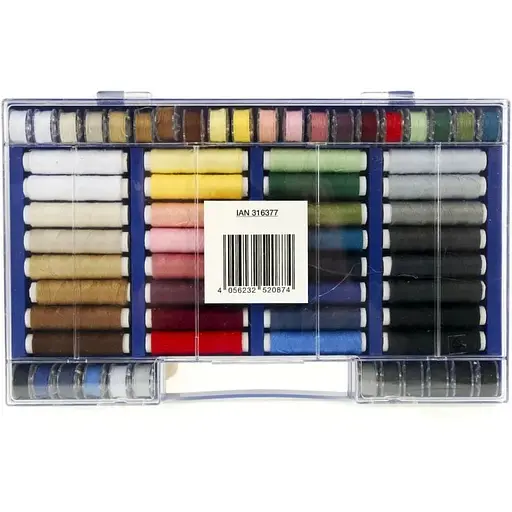 Швейный набор ниток Crelando разноцветный (64 шт) - фото 1