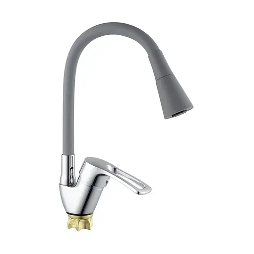 Смеситель для кухни с силиконовым изливом Champion YUB 011-181 MI6422 Хром - фото 1