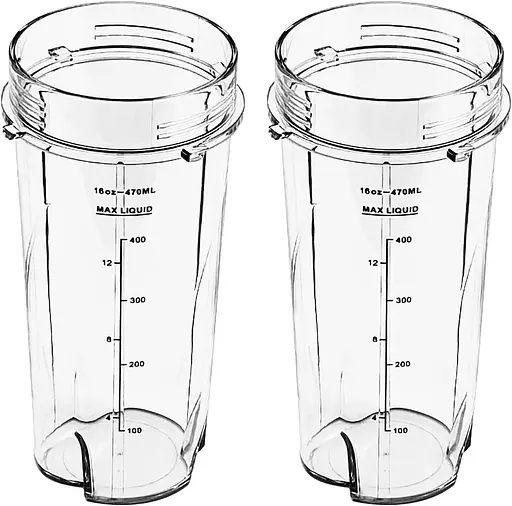 Запасні частини для чашок 470 мл для змішувачів Ninja 700W Slim Mixer Smoothie Maker Змінні стаканчики об'ємом 470 мл - фото 2