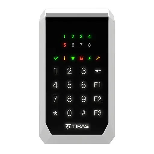 Клавиатура Tiras K-PAD8 Black на 8 индикаторов зон (21-00027)