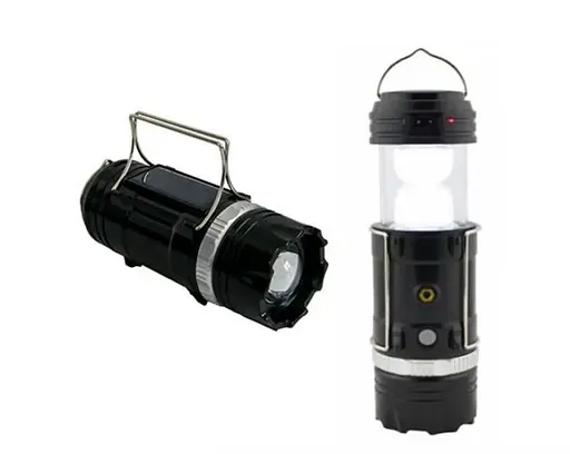 Кемпинговый фонарь лампа аккумуляторная с солнечной батереей  8 LED с рассеивателем MHZ SB-9699 1600 Черный - фото 6