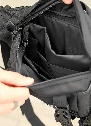 Велика чоловіча поясна сумка бананка для планшета Sambag 38х21 см sum0027311 - фото 8