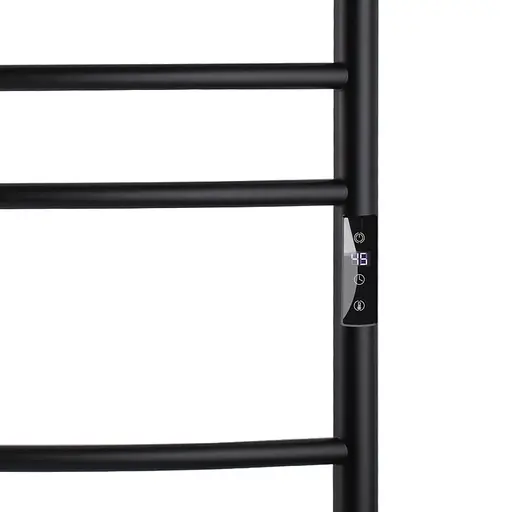 Електрична рушникосушка Unio LDE ЕU 1000-500-9 BLK Драбинка Дуга Еліт чорна, Чорний матовий, Праве, Електронний - фото 2