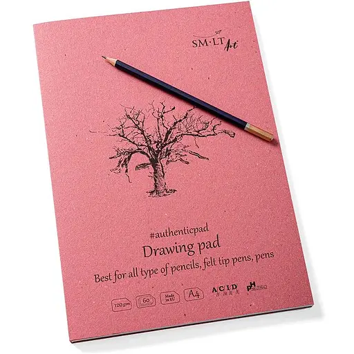 Блокнот-склейка для рисунку SM-LT Art Authentic А4 120г/м2 60л - фото 2