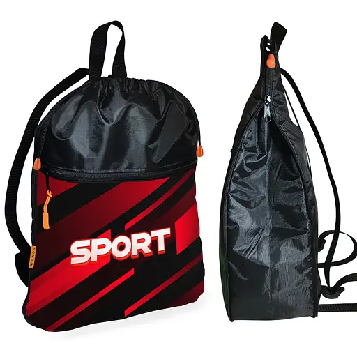 Рюкзак-мішок для взуття, спортивної форми Sport дитяча сумка для змінки з розширювачем (01420)