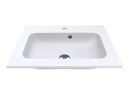 Умивальник Miraggio Della 600 mirasoft 0001016, Білий матовий - фото 2