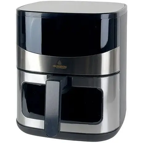 Аерофритюрниця Crownberg CB-5554 з антипригарною чашею безолійна 6.5л 2000Вт Чорний - фото 1