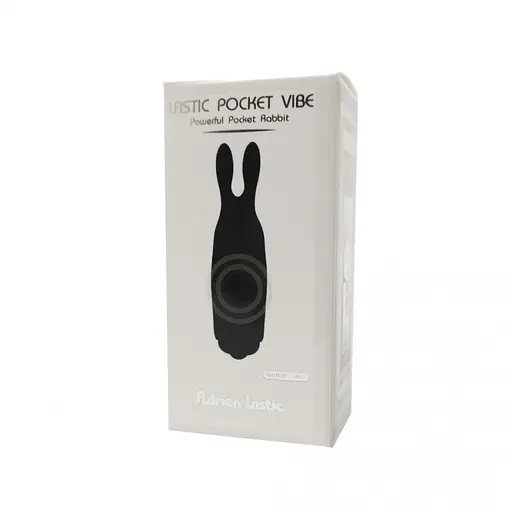Вібратор для клітора Adrien Lastic Pocket Vibe Rabbit 8.5 см чорний - фото 3