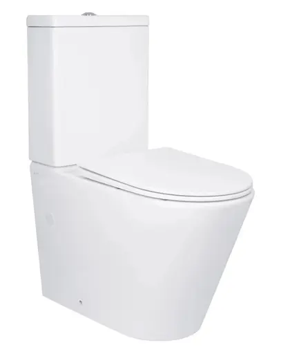 Унитаз напольный Qtap Swan Eco Ultra Quiet с сиденьями Slim Duroplast/ Soft-close/ Quick Release QTSWA27W48748 - фото 1