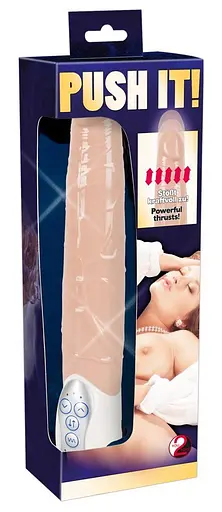 Реалистичный вибратор You2Toys Push It! 27.5 см телесный - фото 5