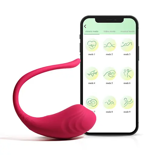 Виброяйцо Boss Series App Love Egg 17.3 см розовый - фото 2
