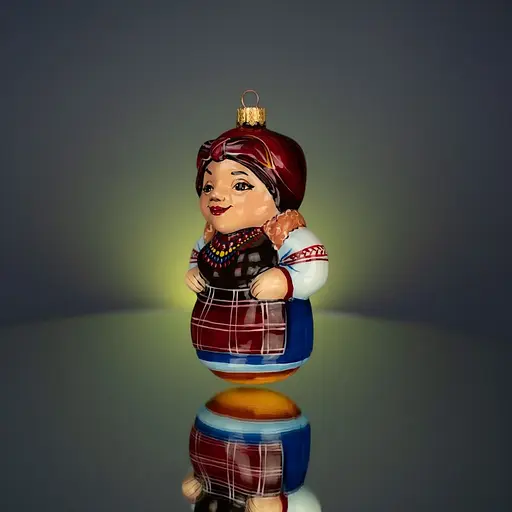 Ялинкова прикраса Різдвяні історії Кума-господиня скло (4820001165616) - фото 2