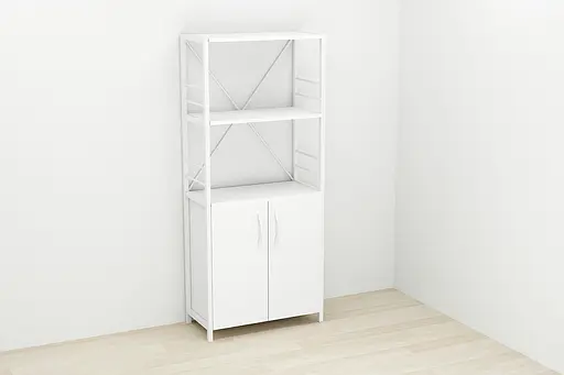 Етажерка 3/60 Ferrum-decor Серії Конект з тумбою 144x60x28 Білий ДСП (FRD-104449) - фото 2