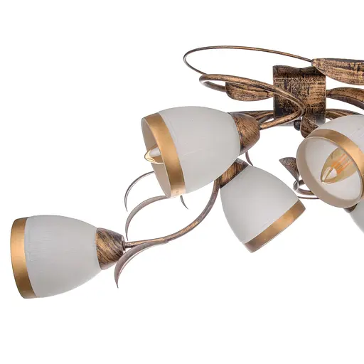 Люстра стельова Brille флористика E14 60W BR (LK-152S/6) - фото 3