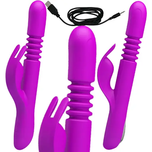 Вібратор-кролик Pretty Love Donahue 26.8 см фіолетовий