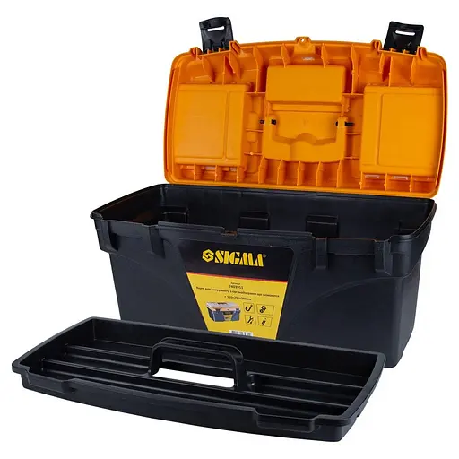 Ящик для инструмента Sigma со съемными органайзерами 510×291×280мм 7403951 - фото 2