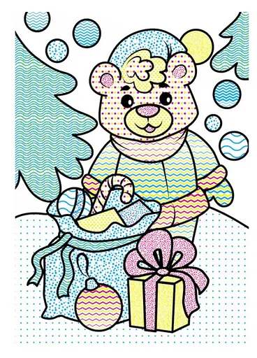 Водные раскраски. Медвежонок в зимней сказке 9789669479884 - фото 5