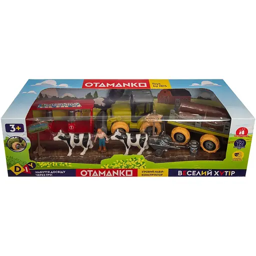 Игровой набор Otamanko Веселый хутор трактор и молочная ферма с коровами - фото 2
