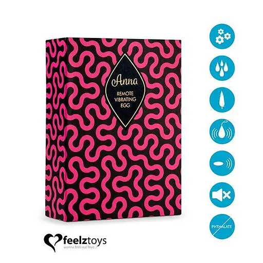 Віброяйце FeelzToys Anna 6,3 см (блакитний) - фото 9