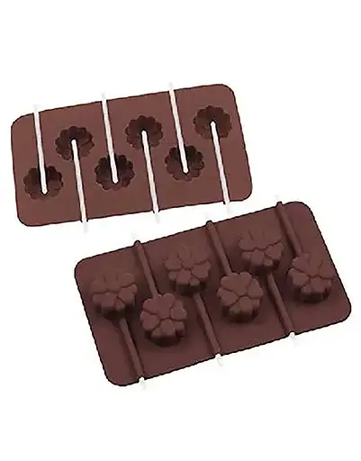 Силиконовая форма для леденцов и конфет на палочке "Цветок", Kitchen Master Фиолетовый 81886 - фото 7