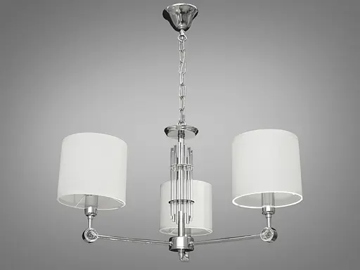 Современная люстра с абажурами на 3 лампы в классическом исполнении. - фото 1