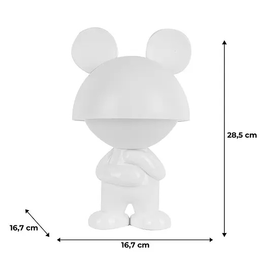 Світильник-нічник Kite LED з акумулятором Dreamy Mouse білий (K25-315-2-1) - фото 4