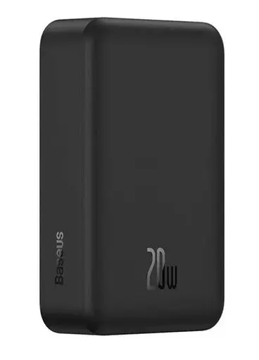 Павербанк BASEUS Magnetic Mini Wireless 20000 mAh 20W с беспроводной зарядкой Qi 15W Черный - фото 4