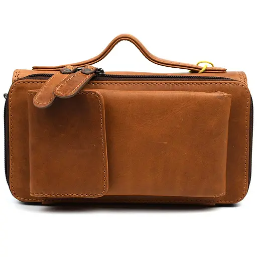 Чоловіча шкіряна сумка через плече Hill&Burry 20х11х6 см sum0025789 - фото 3