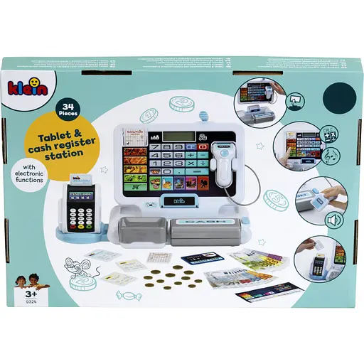 Игрушечный кассовый электронный аппарат с планшетом Klein MM (9324) - фото 11