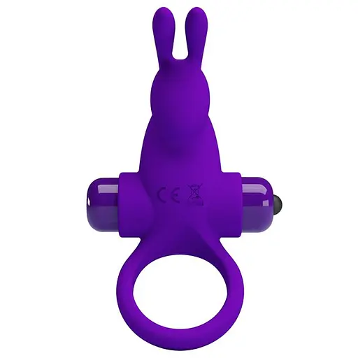 Виброкольцо Pretty Love Vibro Penis Ring Rabbit 11.3 см фиолетовый - фото 2