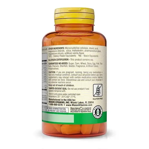 Комплекс B-50 Mason Natural B-50 Complex 100 таблеток - фото 3