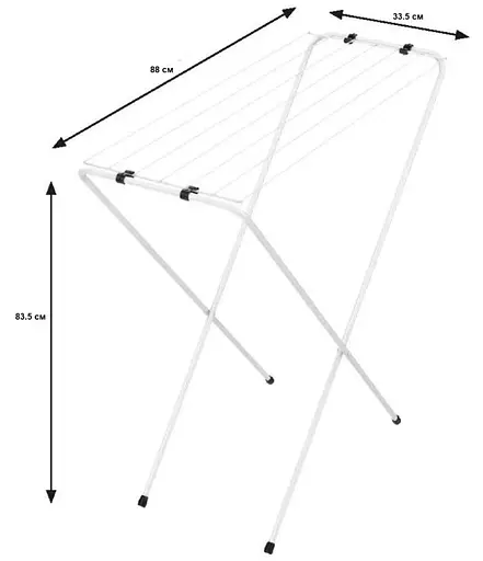 Сушилка для белья напольная Casa Si Eco 6 White (CS96014X16) - фото 3