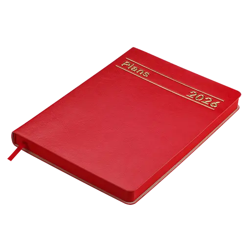 Ежедневник датированный Buromax Memory 2026 A5 искусственная кожа красный (BM.21151-05) - фото 5