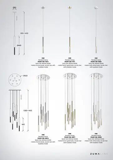 Підвісний світильник люстра Zuma Line P0461-01E-S8S8 One - фото 4
