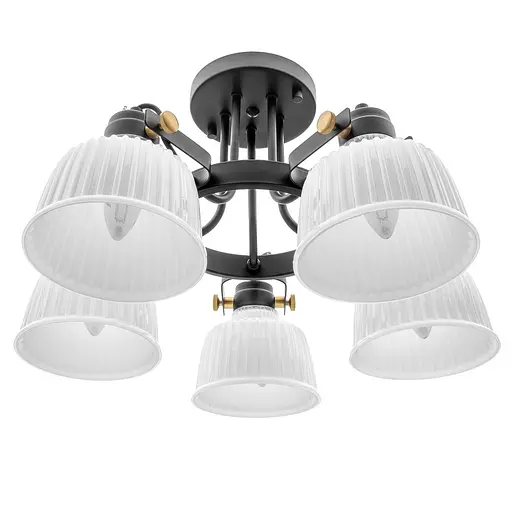 Люстра потолочная Brille классическая E14 40W BK (BR-01463C/5)