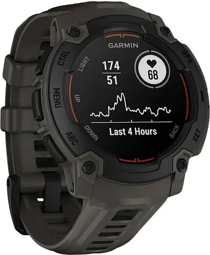 Смарт-годинник Garmin Instinct E 45 mm Black with Charcoal Band (010-02933-00) - фото 3